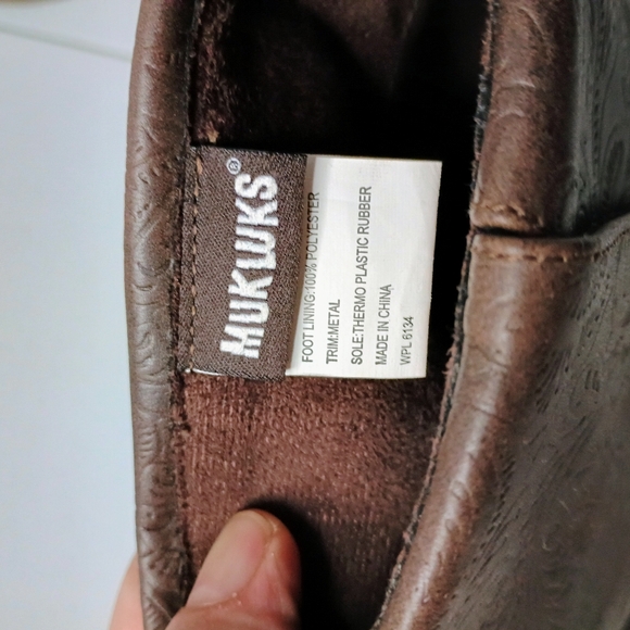 Mukluks Chris Embossed Floral Fold Over Overlap Heeled Boots. Button Accents - Picture 2 of 8